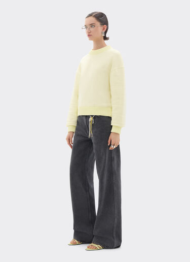 Ferrari Cotton and cashmere sweatshirt Iris Yellow 49941f