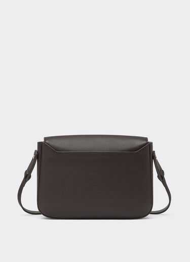 Messenger bag in grenade leather Ferrari Messenger bag in grenade leather Marrone Scuro 50583f