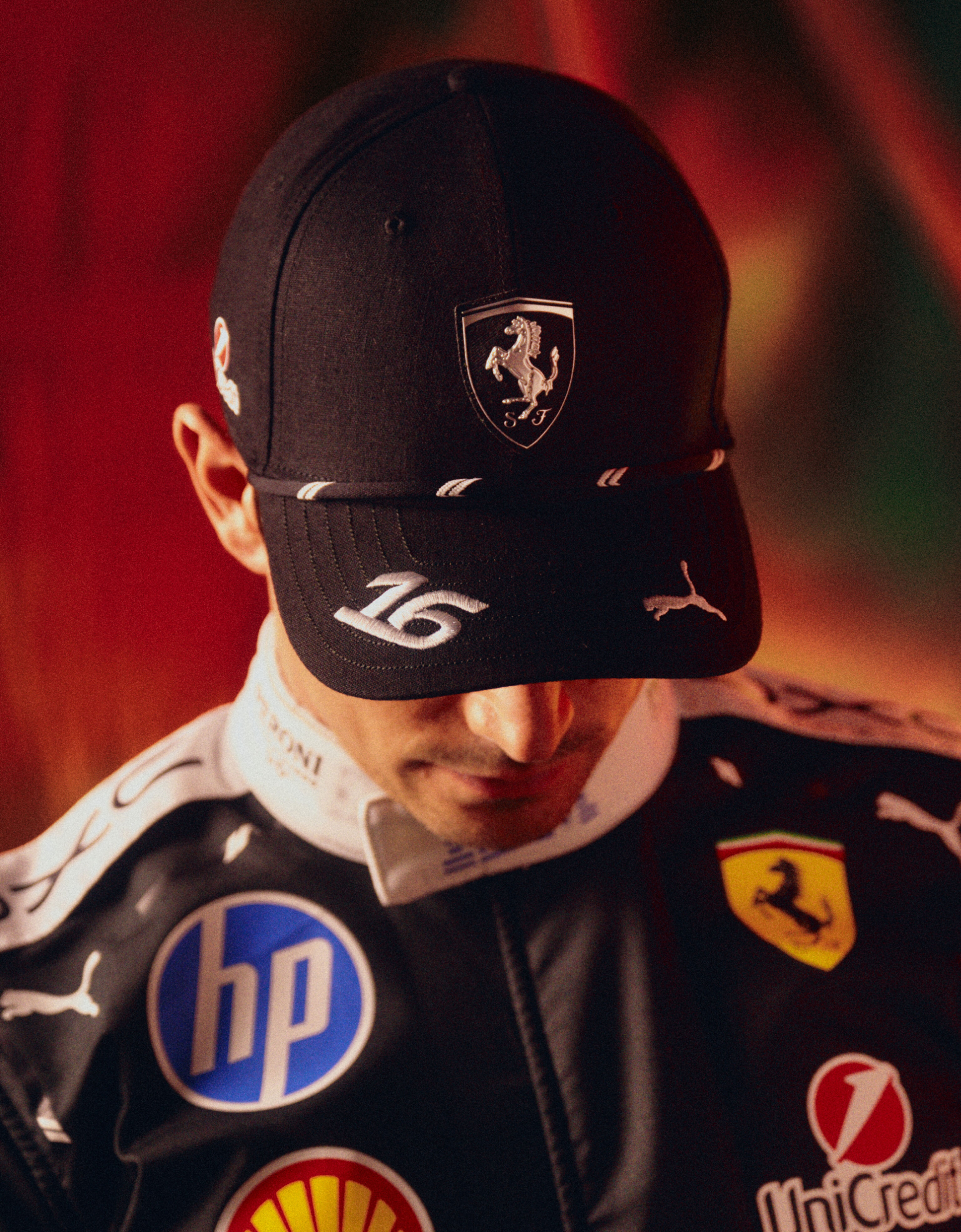Ferrari Leclerc Replica Ferrari baseball cap for the 2026 Singapore Grand Prix Black LA0CP1138EXT0001f