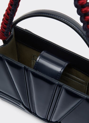 Ferrari 法拉利 GT 迷你皮革托特包 海军蓝 51200f