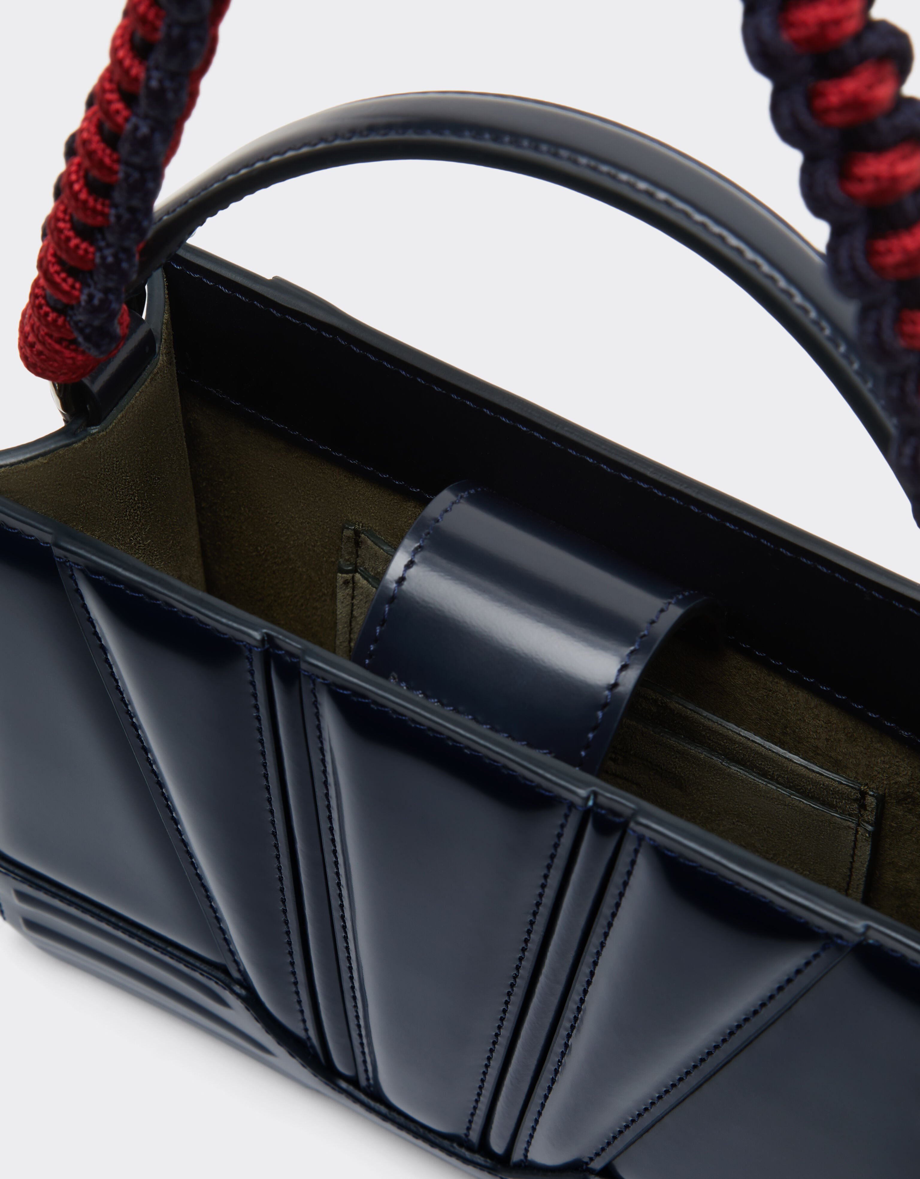 Ferrari 法拉利 GT 迷你皮革托特包 海军蓝 51200f