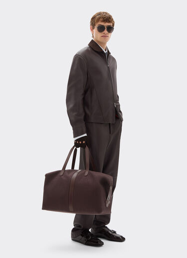 Q-Cycle® jacquard duffle bag with Cavallino pattern Ferrari Q-Cycle® jacquard duffle bag with Cavallino pattern Mahogany 49135f