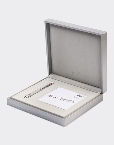 Ferrari Montblanc Great Characters Enzo Ferrari Limited Edition 1898 rollerball pen Silver F0429f