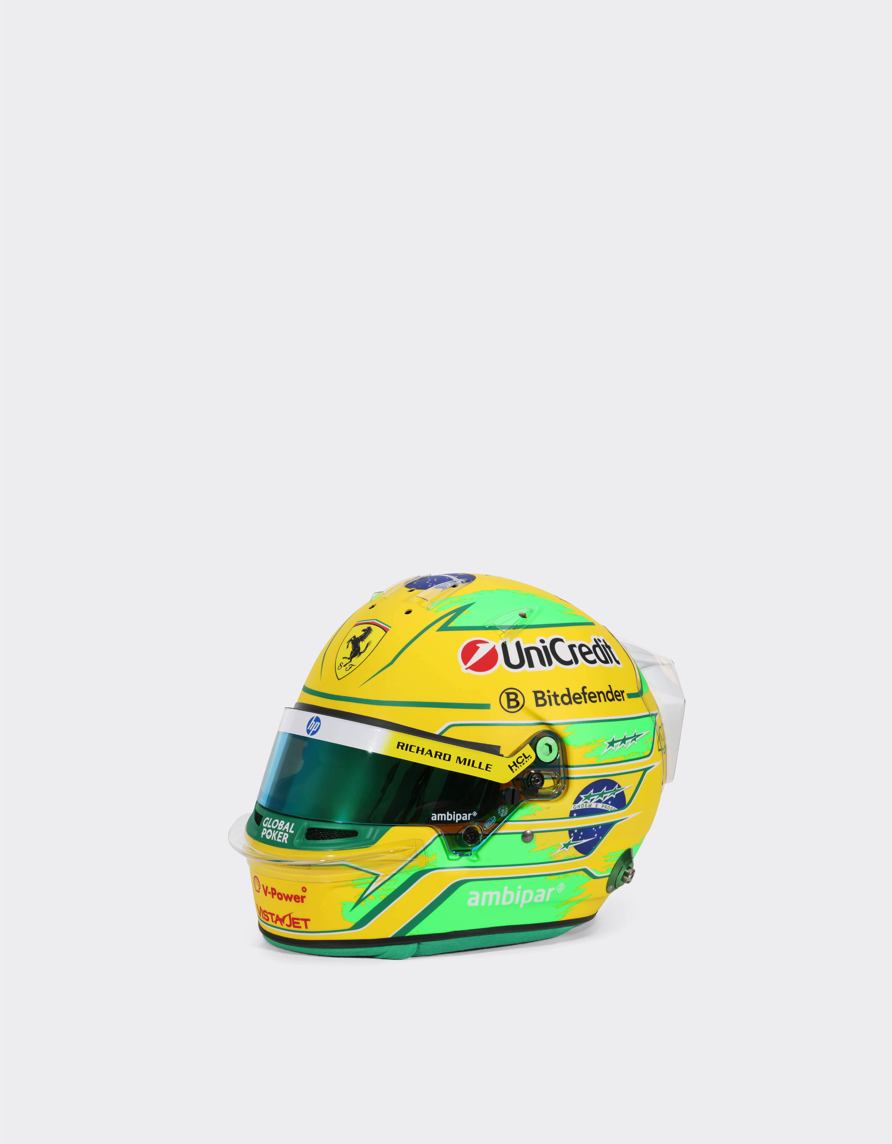 Mini Helmet Hamilton Brazil Special Edition 2025 1:2 Scale Ferrari Mini Helmet Hamilton Brazil Special Edition 2025 1:2 Scale Multicolore LA0DEf