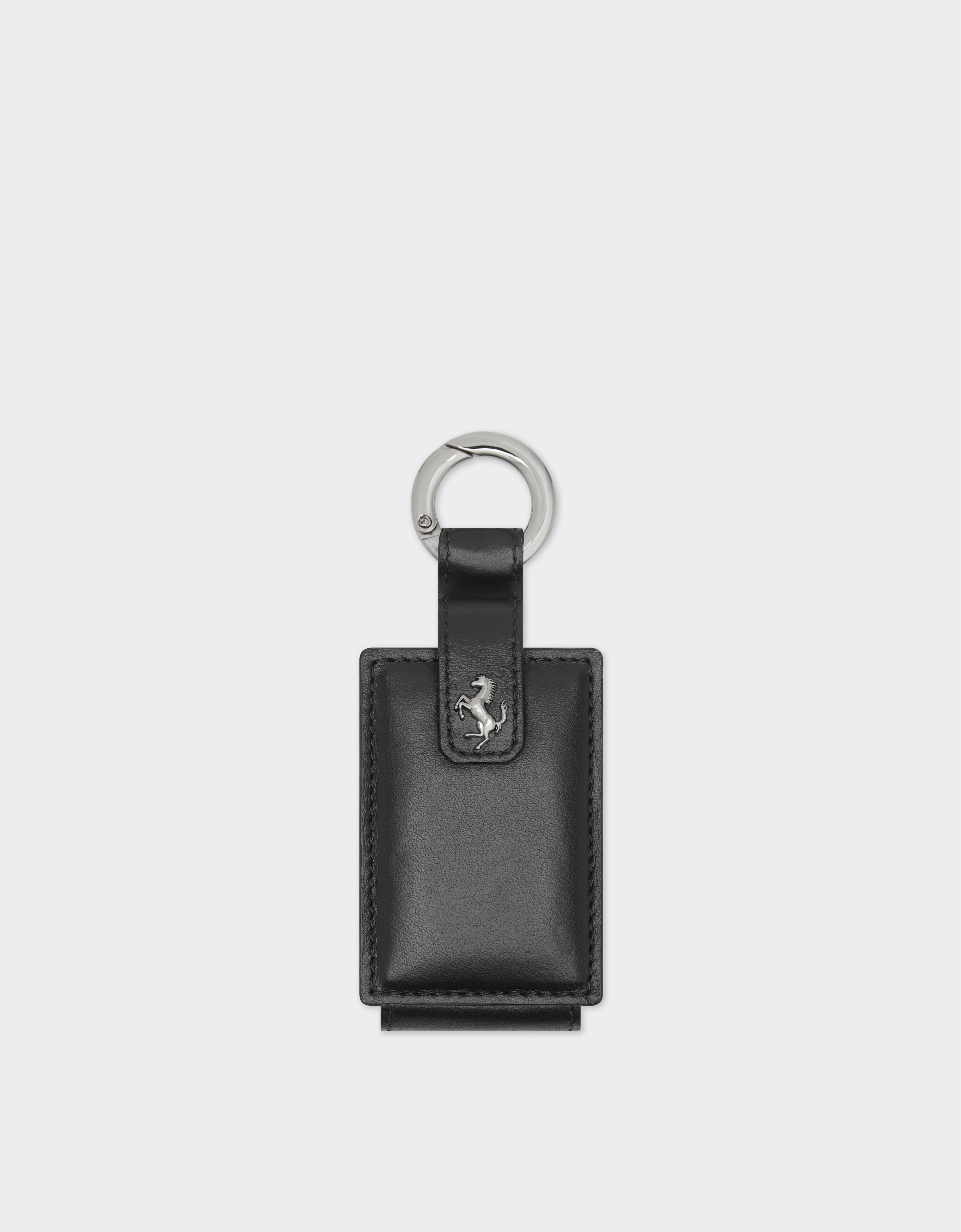 Porte-clés en cuir pour amulette. Ferrari Porte-clés en cuir pour amulette. Noir CPNKH0005YL00005f