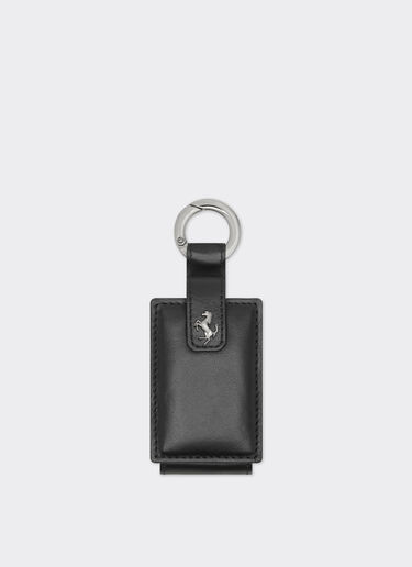 Porte-clés en cuir pour amulette. Ferrari Porte-clés en cuir pour amulette. Noir CPNKH0005YL00005f