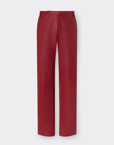 Ferrari Trousers in draped nappa leather Light Denim 22190f