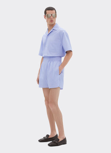 Ferrari Cotton shirt with Ferrari Monogram pattern Oxford 50071f