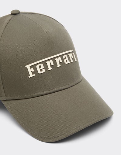 Ferrari 涂层法拉利徽标棒球帽 Khaki Green 20403f