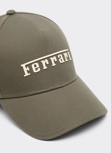 Ferrari 涂层法拉利徽标棒球帽 Khaki Green 20403f