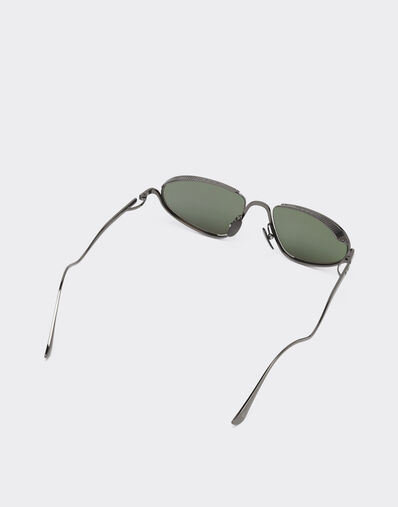Ferrari sunglasses in gunmetal grey titanium with green lenses Ferrari Ferrari sunglasses in gunmetal grey titanium with green lenses Ingrid LA02Tf