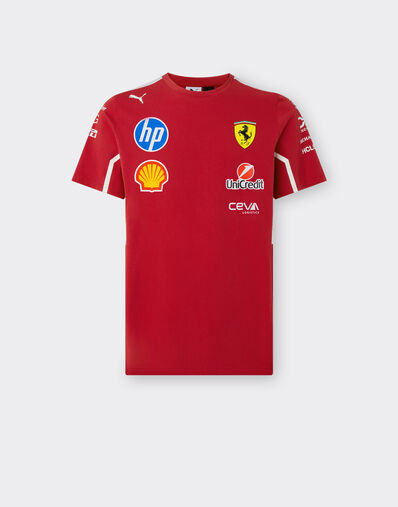 Ferrari Puma 与 Scuderia Ferrari HP 合作款2025车队 T 恤 樱桃色 LA020f