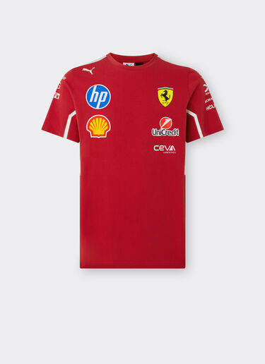 Ferrari Puma 与 Scuderia Ferrari HP 合作款2025车队 T 恤 樱桃色 LA020f