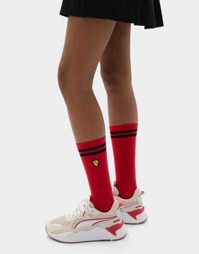  Terry cloth sock set with Ferrari Scudetto Rosso SANSO0003JCO0026f
