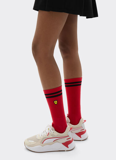  Terry cloth sock set with Ferrari Scudetto Rosso SANSO0003JCO0026f