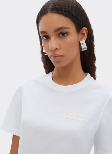 Crop cotton T-shirt Ferrari Crop cotton T-shirt Bianco Ottico 51094f