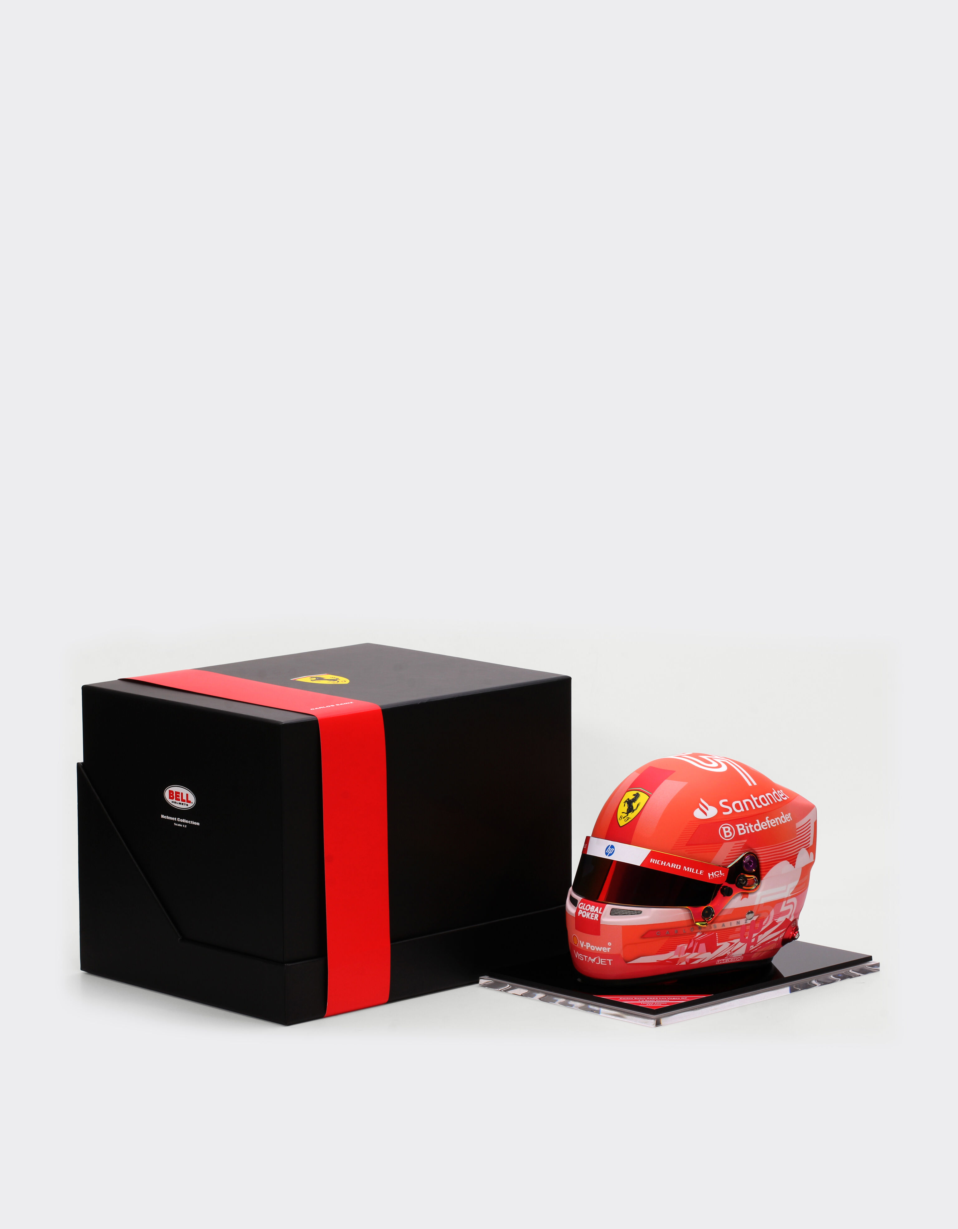 Ferrari 1:2比例 Carlos Sainz 拉斯维加斯2024特别版迷你头盔 多色 F1612f
