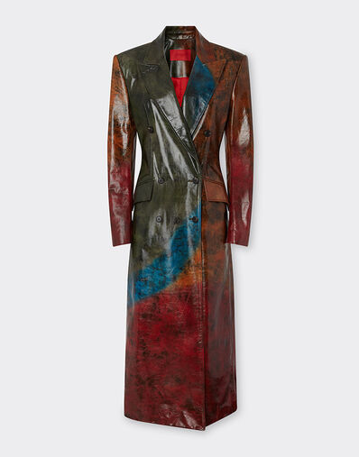 Ferrari 雾面皮革大衣 骆驼色 49831f