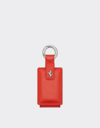 Ferrari Porte-clés en cuir pour amulette. Rouge Dino CPNKH0005YL00005f