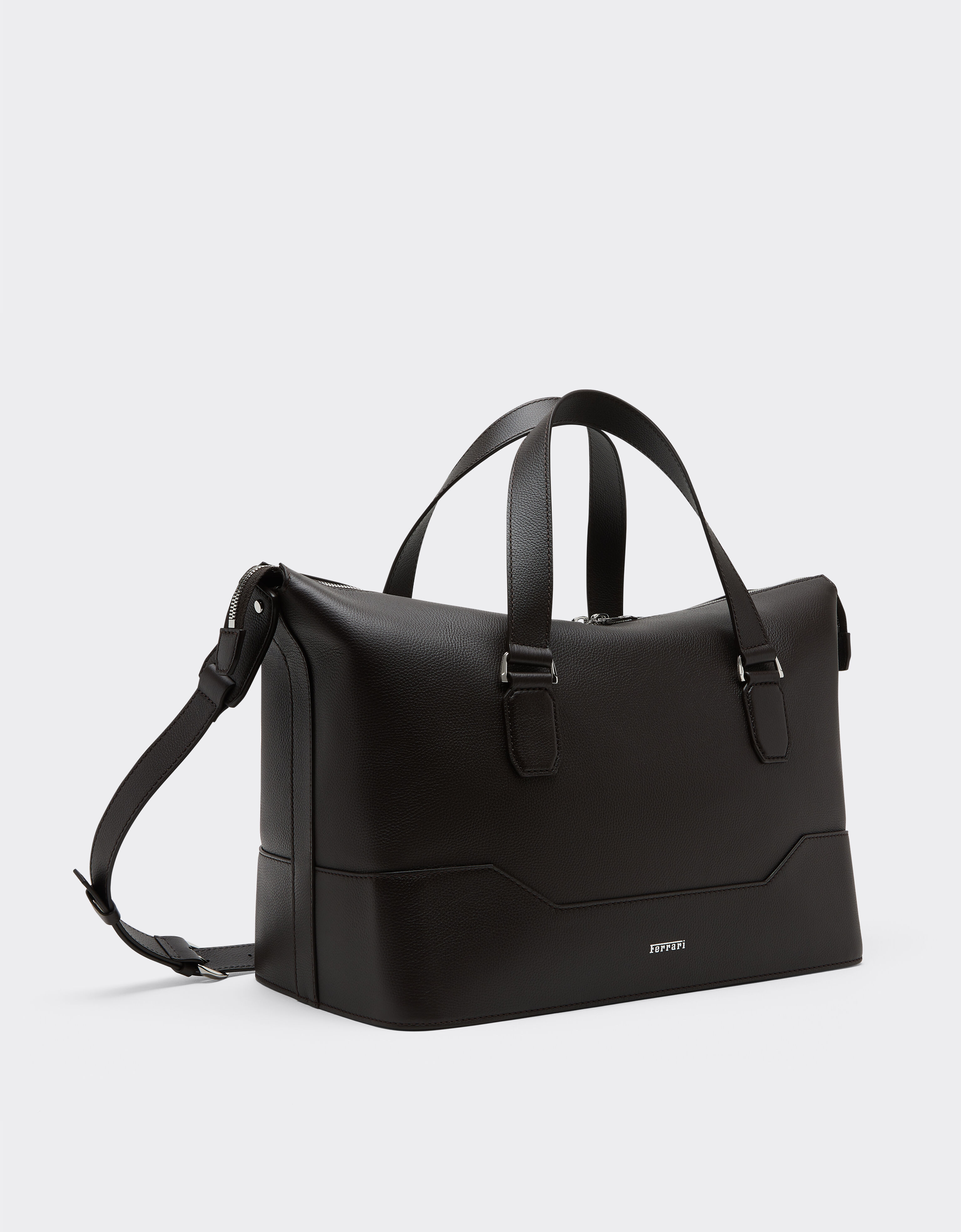 Ferrari Garnet leather duffle bag Marrone Scuro 50581f