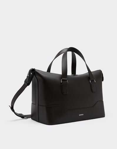 Ferrari Garnet leather duffle bag Marrone Scuro 50581f