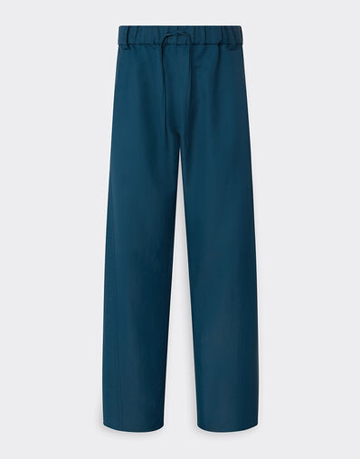 Ferrari 虹彩尼龙斜纹布长裤 孔雀蓝 22445f