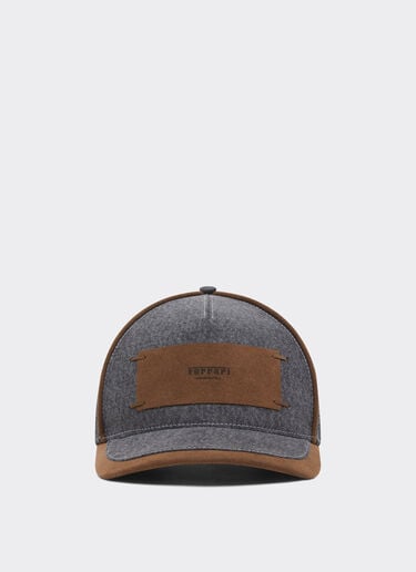 Ferrari Denim and Alcantara®baseball cap Granite Gray 50186f
