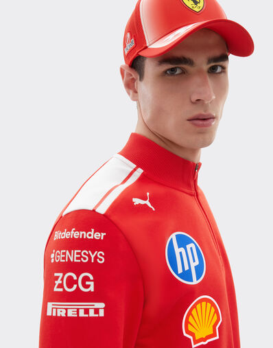 Ferrari Replica 2026 Puma for Scuderia Ferrari HP Half Zip Sweatshirt Red LA0H9f