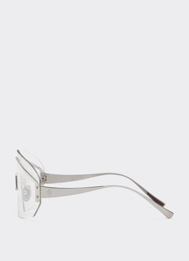 Ferrari Ferrari sunglasses in silver-coloredmetal  with transparent mask Silver LA0LJf
