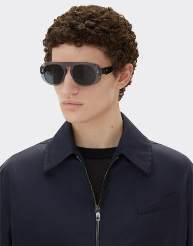 Ferrari sunglasses in ocean colour acetate with light blue lenses Ferrari Ferrari sunglasses in ocean colour acetate with light blue lenses Blu Scozia LA02Lf