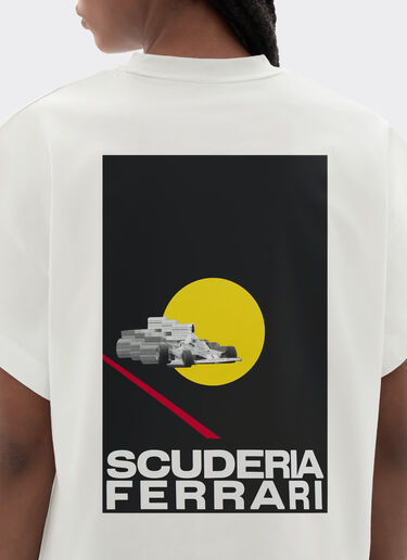  T-shirt with Scuderia Ferrari graphic Avorio SJWTH0084JCO0024f