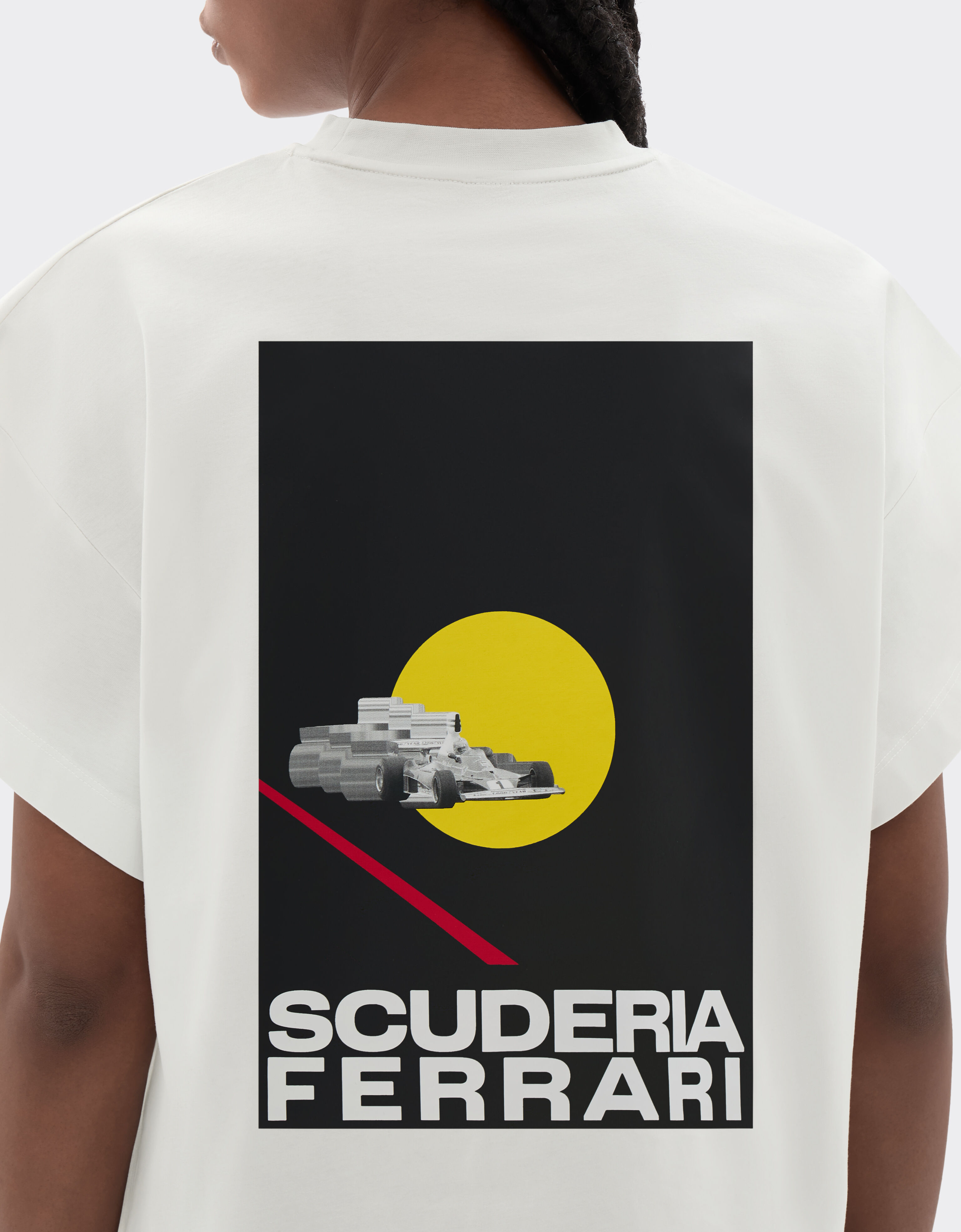  T-shirt with Scuderia Ferrari graphic Avorio SJWTH0084JCO0024f