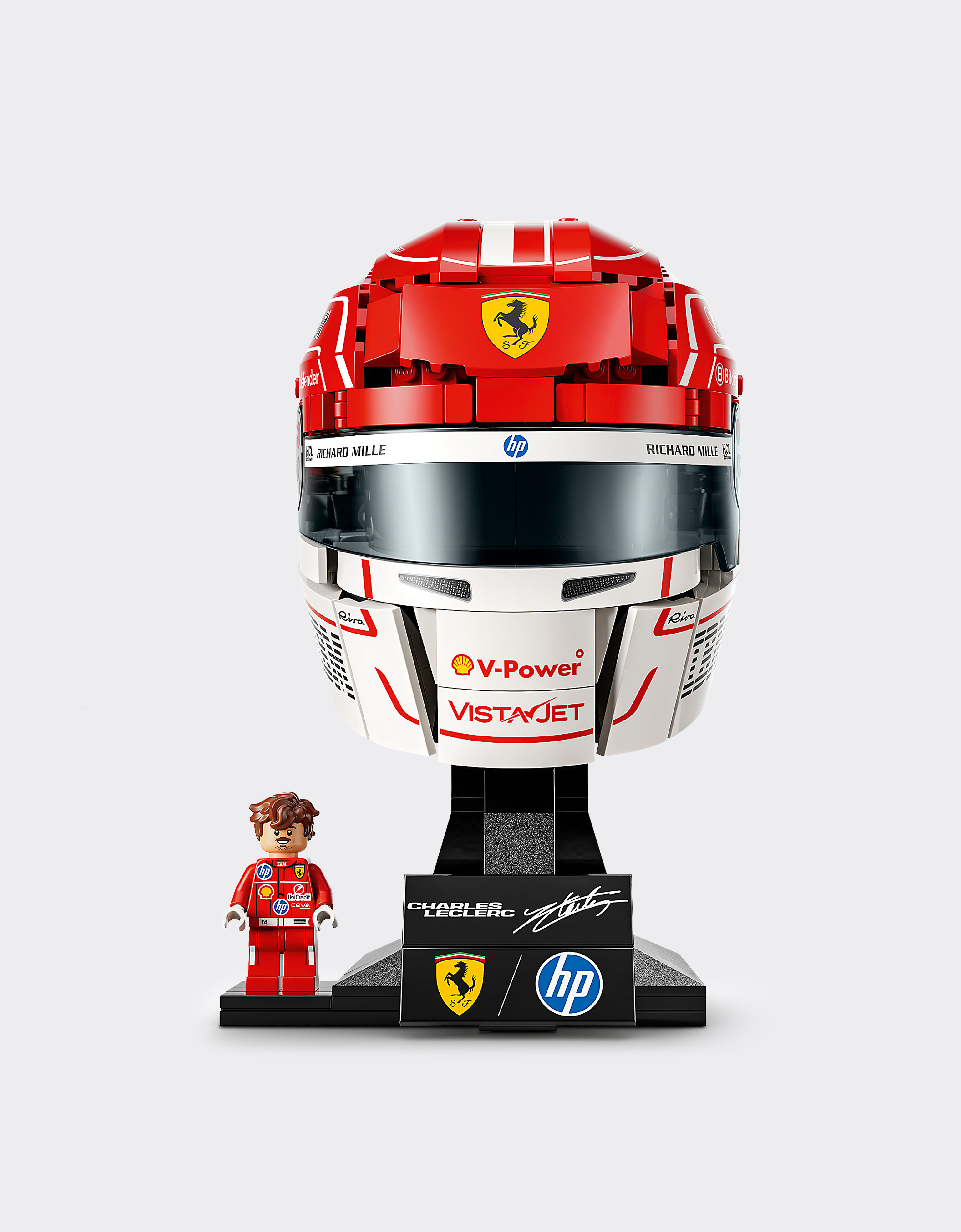 LEGO® Editions Scuderia Ferrari HP Display Set – Charles Leclerc Helmet and Minifigure Ferrari LEGO® Editions Scuderia Ferrari HP Display Set – Charles Leclerc Helmet and Minifigure Red LA0TY1228EXT0001f