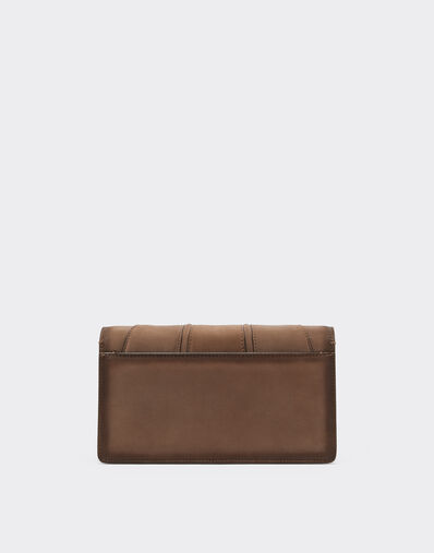 Ferrari  Ferrari GT wallet in shaded nubuck with chain shoulder strap Clay 50395f