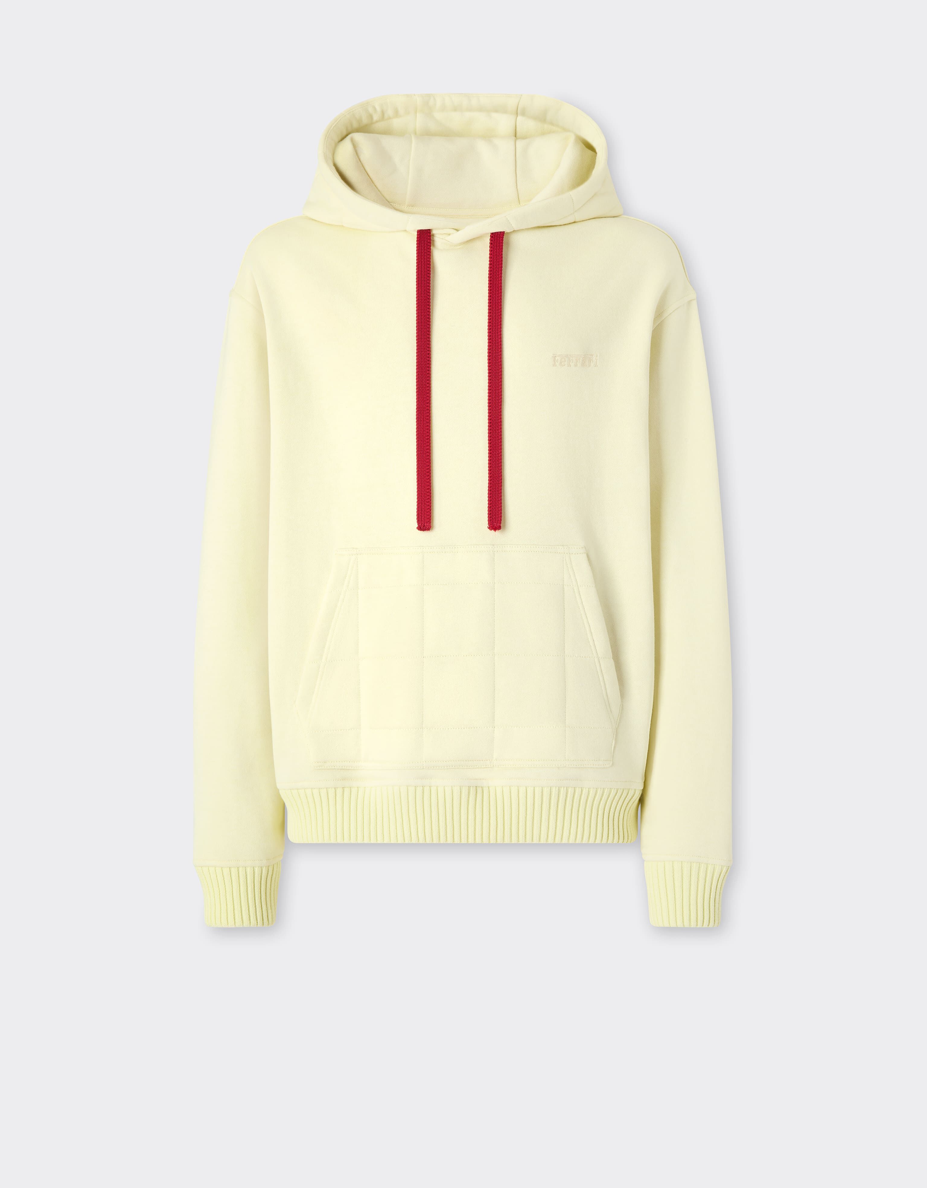Cotton and cashmere hoodie Ferrari Cotton and cashmere hoodie Iris Yellow 49940f