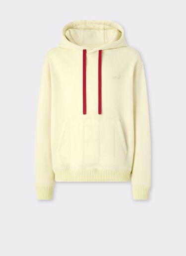 Cotton and cashmere hoodie Ferrari Cotton and cashmere hoodie Iris Yellow 49940f