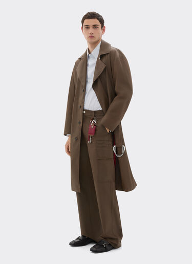 Cargo pants in vintage-effect technical gabardine Ferrari Cargo pants in vintage-effect technical gabardine Khaki Green 49922f