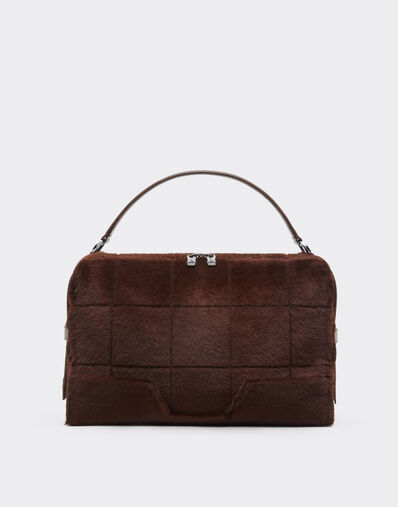 Ferrari Ferrari GT Soft shoulder bag in shearling Espresso 49132f
