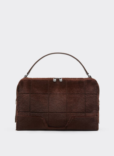 Ferrari Ferrari GT Soft shoulder bag in shearling Espresso 49132f