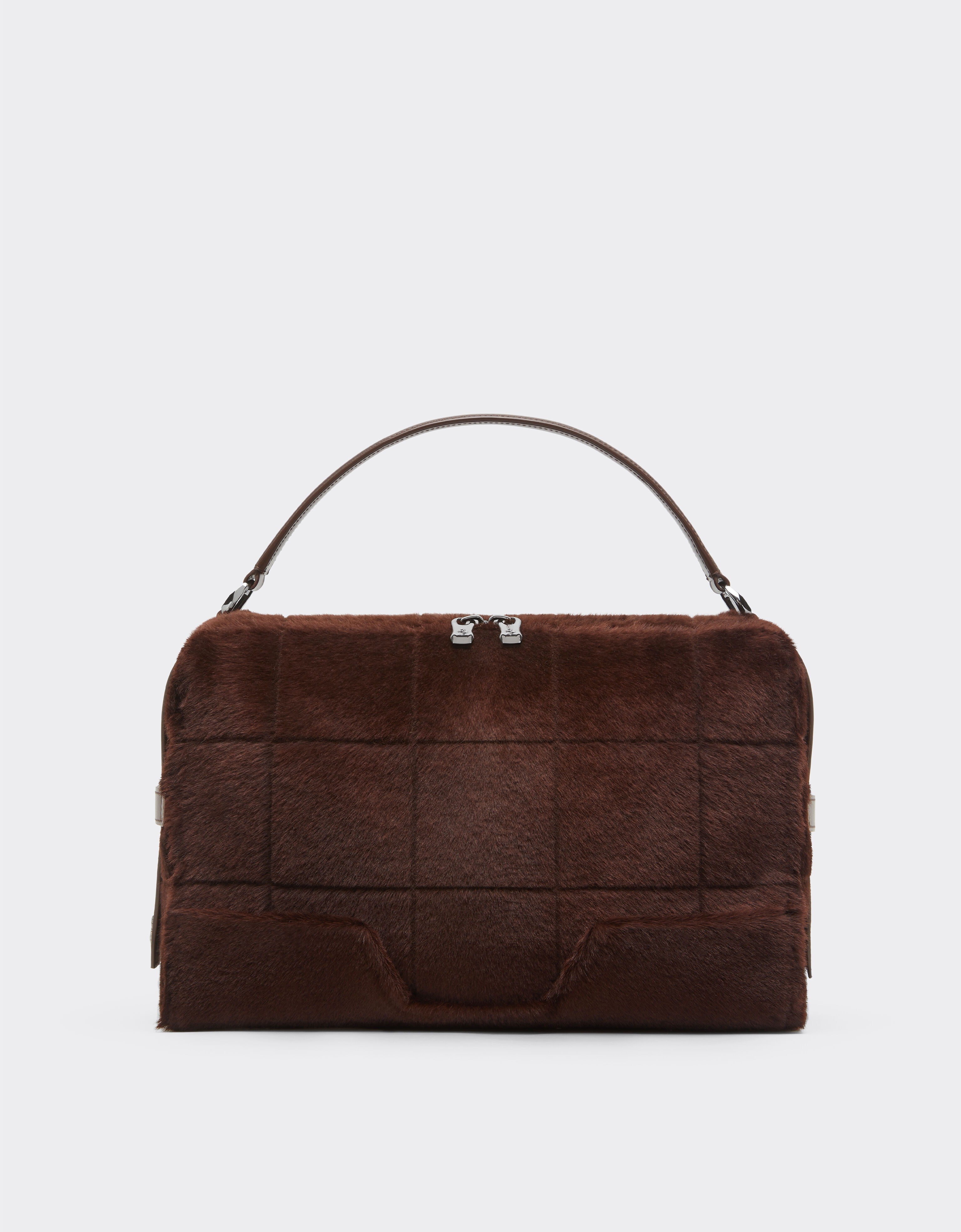 Ferrari Ferrari GT Soft shoulder bag in shearling Espresso 49132f