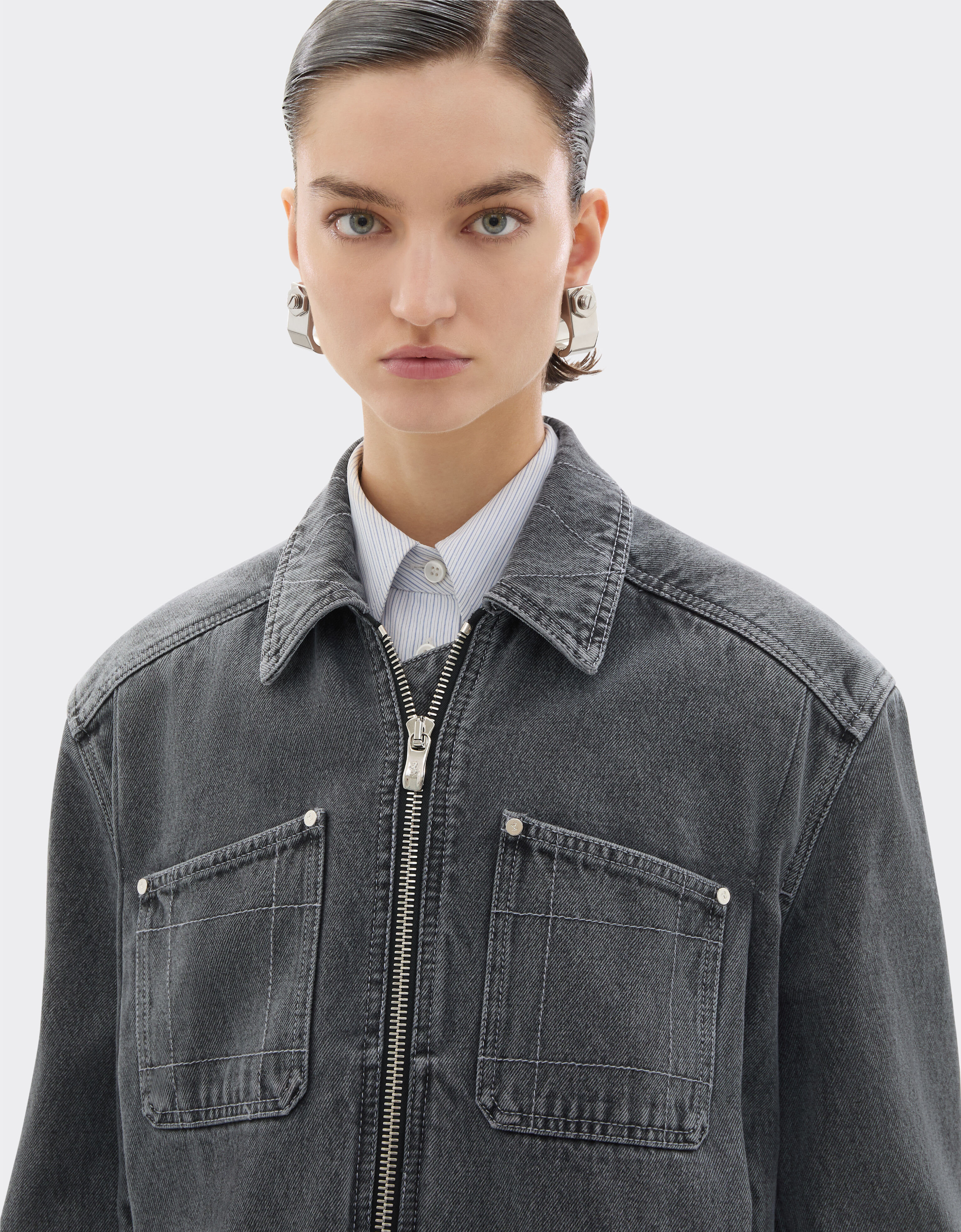 Dark marbled denim jacket Ferrari Dark marbled denim jacket Granite Gray 49945f