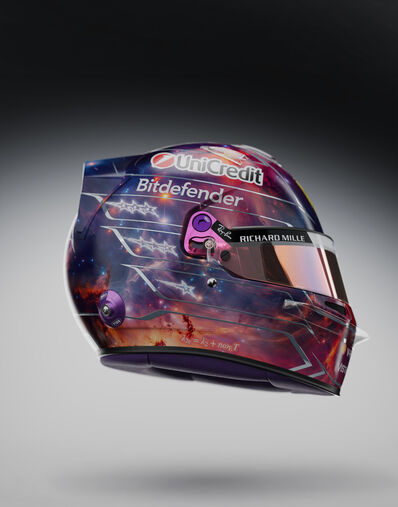 Lewis Hamilton 1:1 Special Edition Helmet for the 2026 Austin Grand Prix Ferrari Lewis Hamilton 1:1 Special Edition Helmet for the 2026 Austin Grand Prix Multicolor LS0OT3060EXT0001f