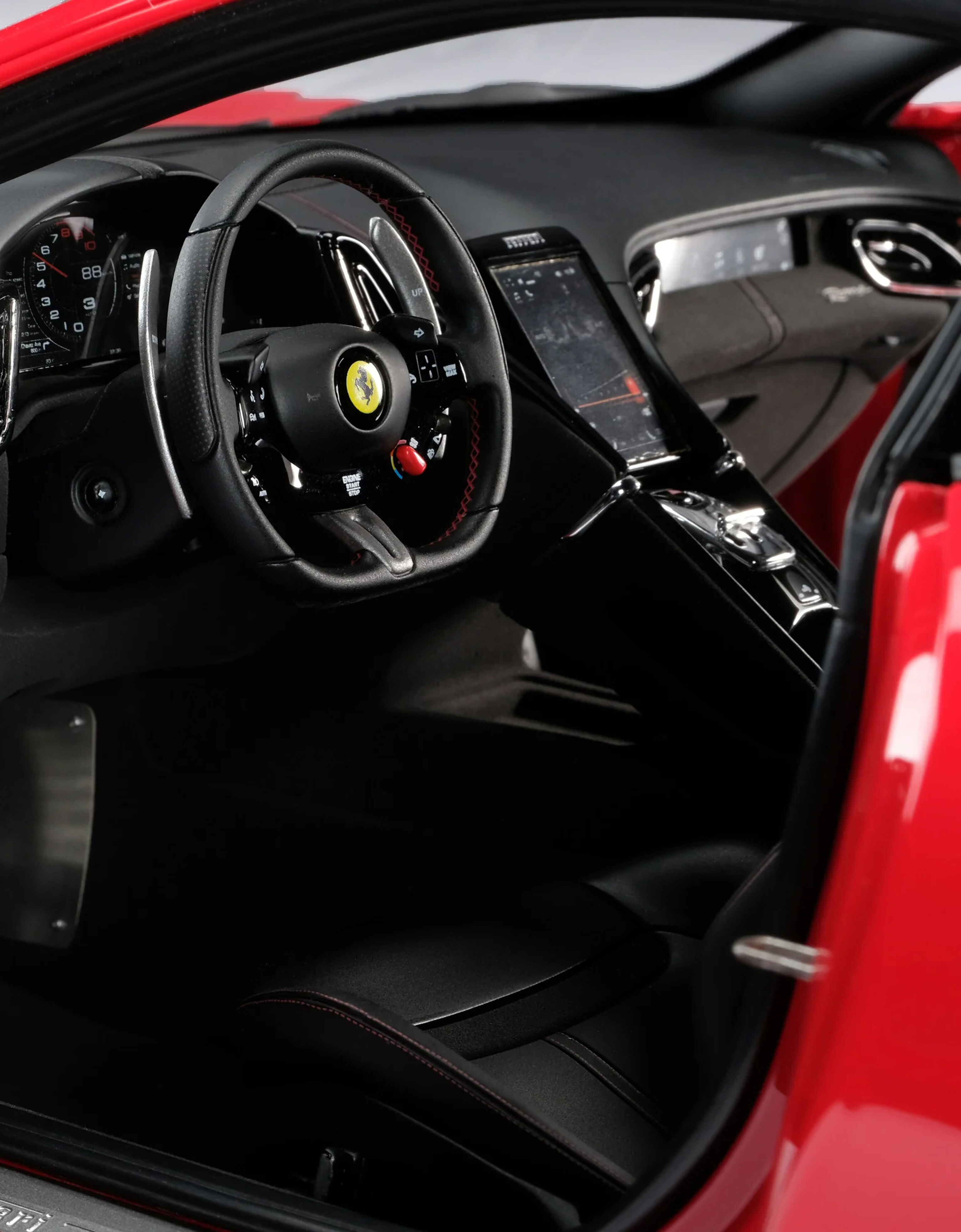 Ferrari 法拉利 Roma 1:8 模型车 红色 F0076f