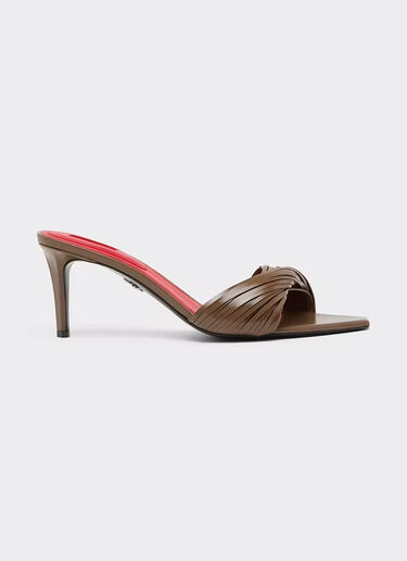Mule in Pelle con Frange Intagliate Ferrari Mule in Pelle con Frange Intagliate CaffĆØ CSWML0004XL00007f