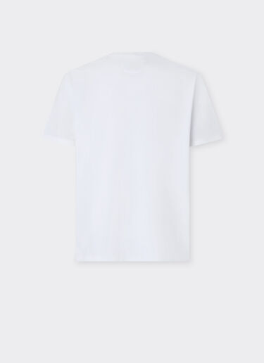 Ferrari 法拉利徽标棉质 T 恤 Optical White 50847f