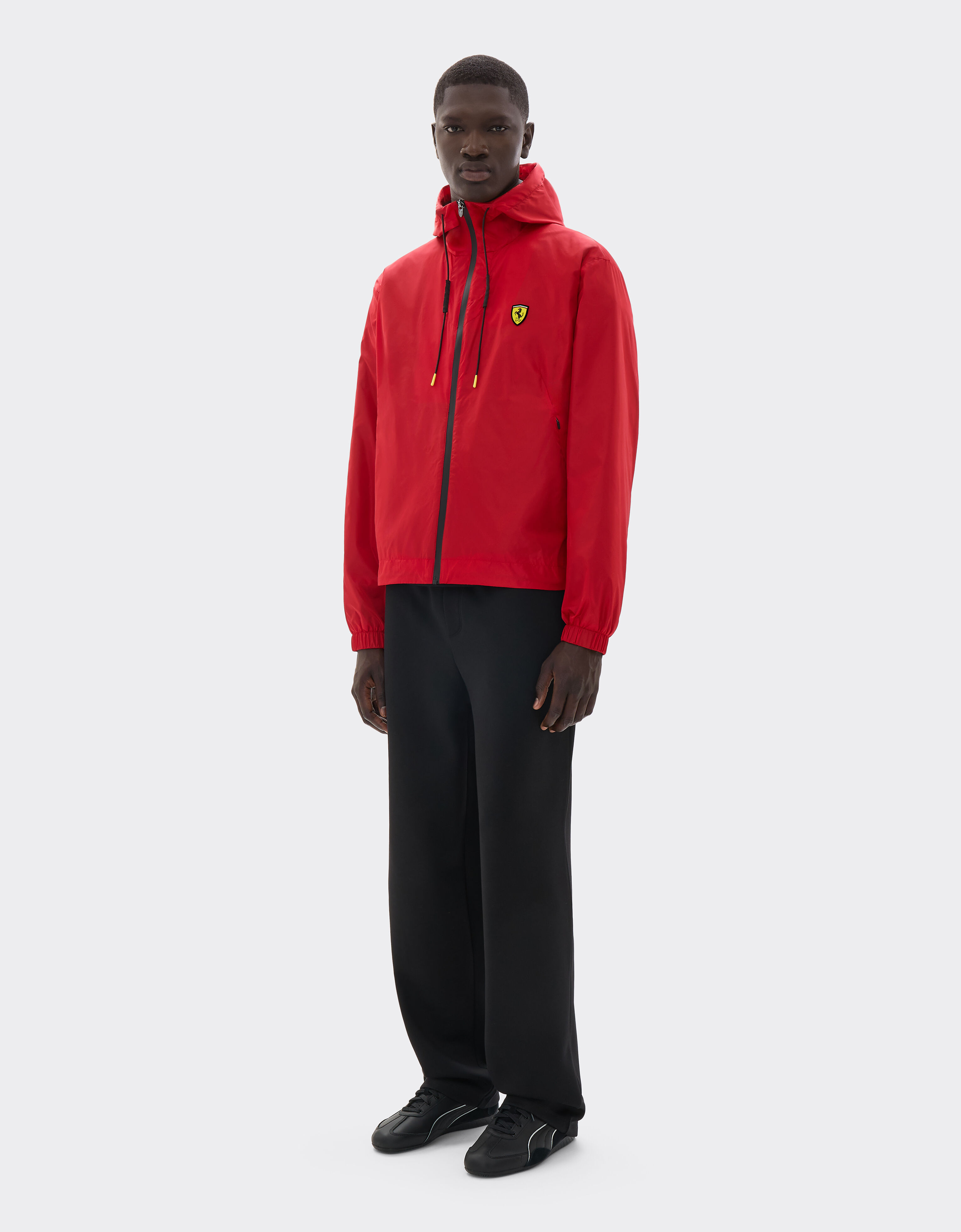  Nylon windbreaker with Ferrari Scudetto Rosso SWMOU0004WNY0003f