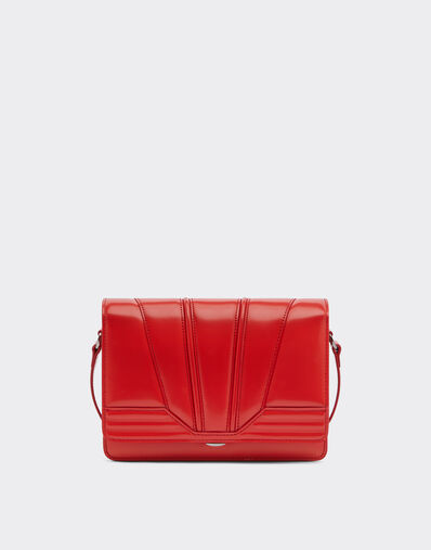 Ferrari Ferrari GT crossbody bag in brushed leather Rosso Dino 21368f