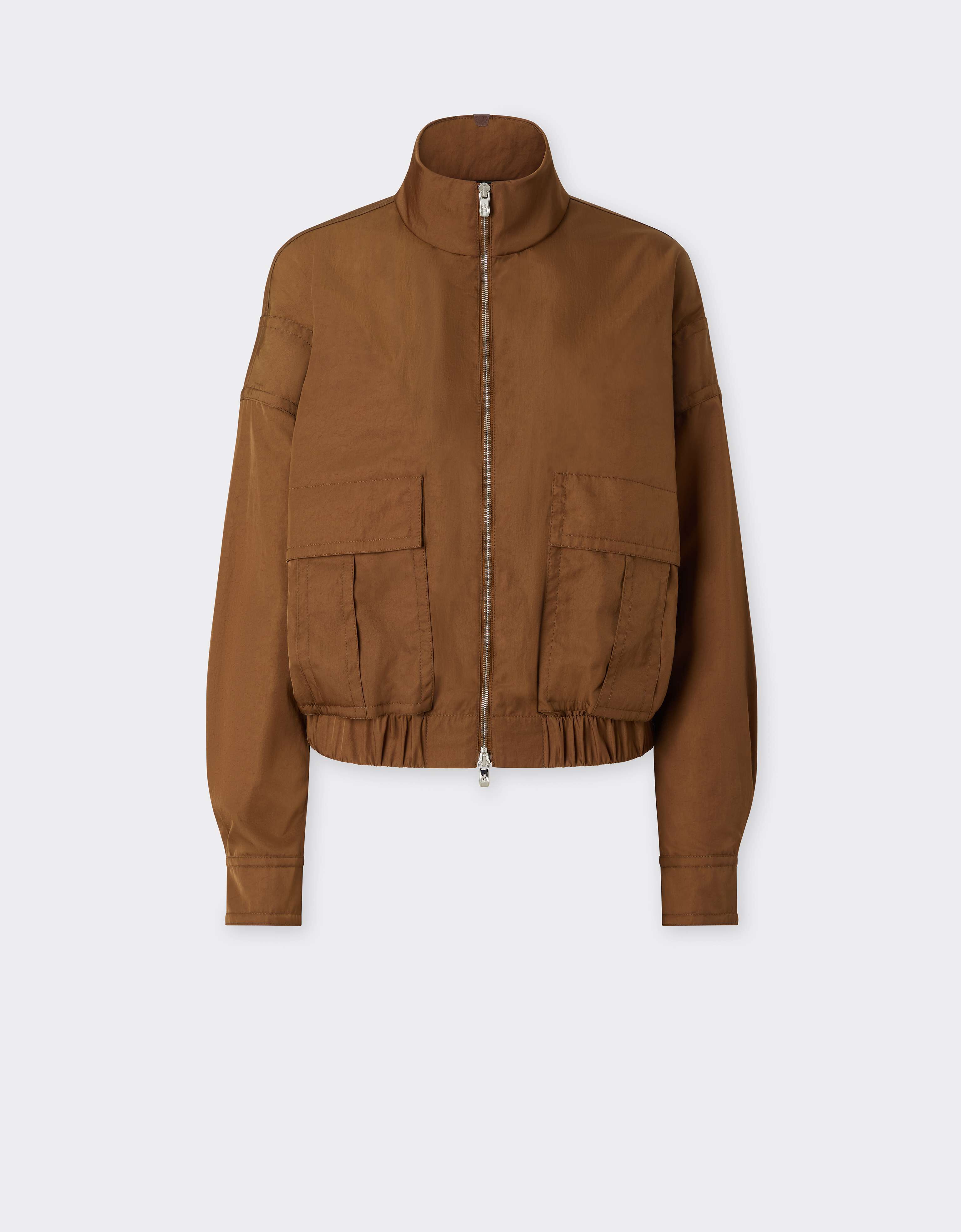 Ferrari Blouson en gabardine recyclée avec finition déperlante Caffè CWWOU0021WPA0005f