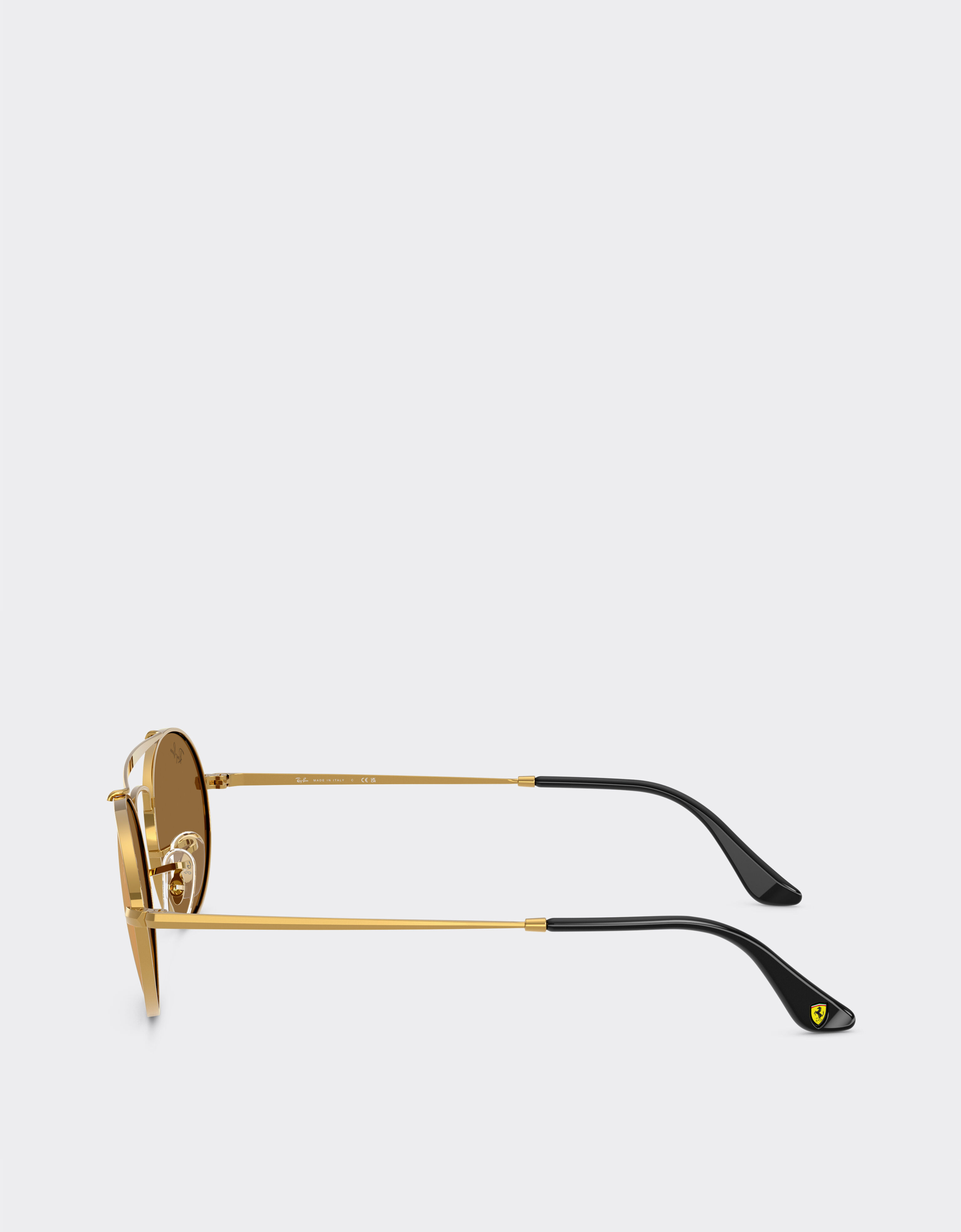 雷朋与法拉利车队联名款 RB3775M 浅棕色镜面金色镜片金色金属太阳镜 Ferrari 雷朋与法拉利车队联名款 RB3775M 浅棕色镜面金色镜片金色金属太阳镜 金色 LA0EDf