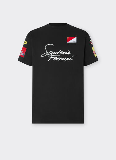 Ferrari T-shirt Scuderia Ferrari en coton Rosso Corsa SJMTH0040JCO0039f